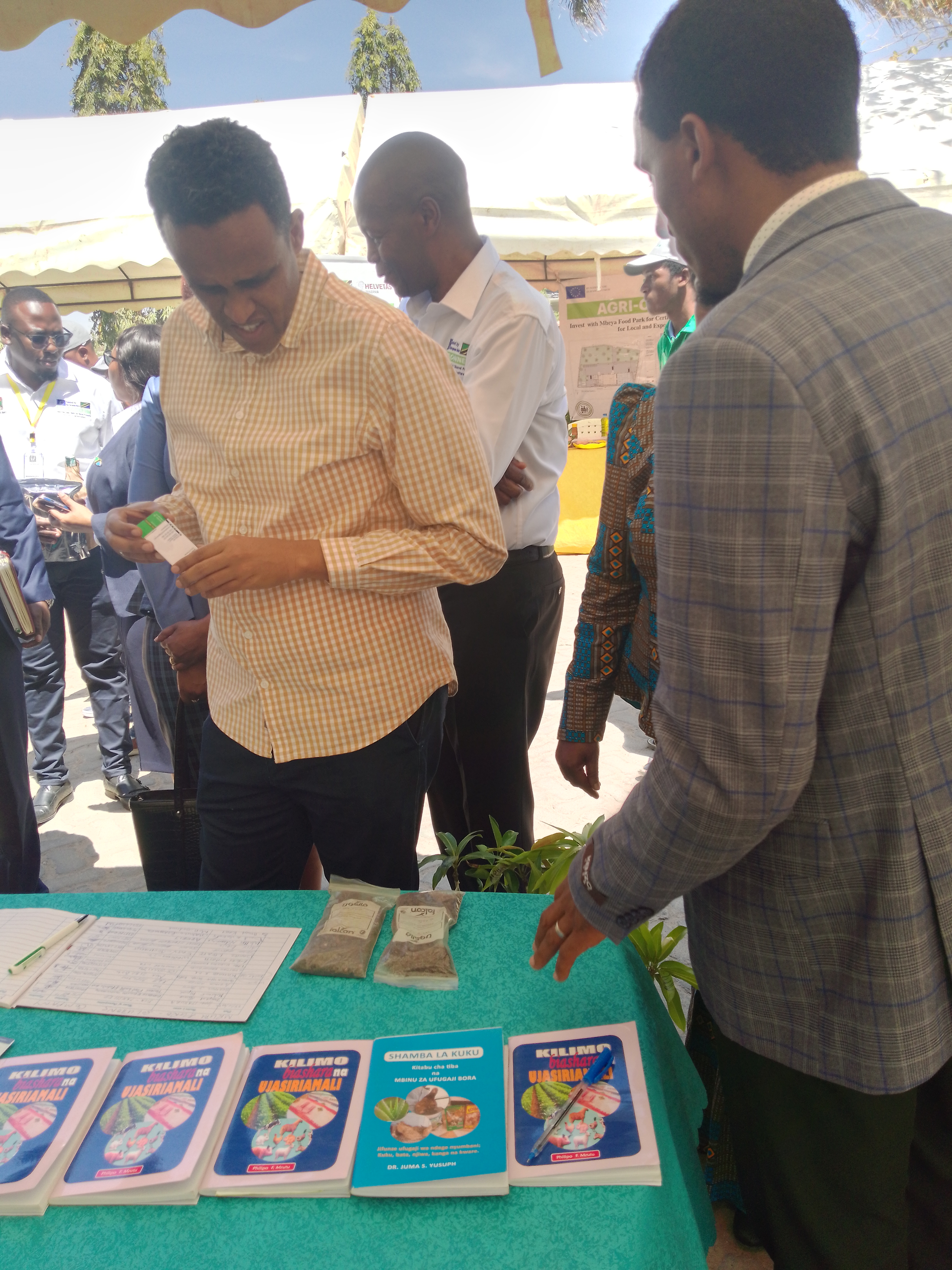 Hon. Hussein Bashe, minister for Agriculture visited our exhibitions in Dodoma few months ago