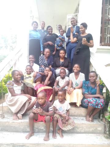 Maboto staff visit the orphanage