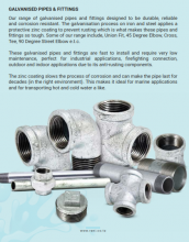 Galvanized pipes and fittings 